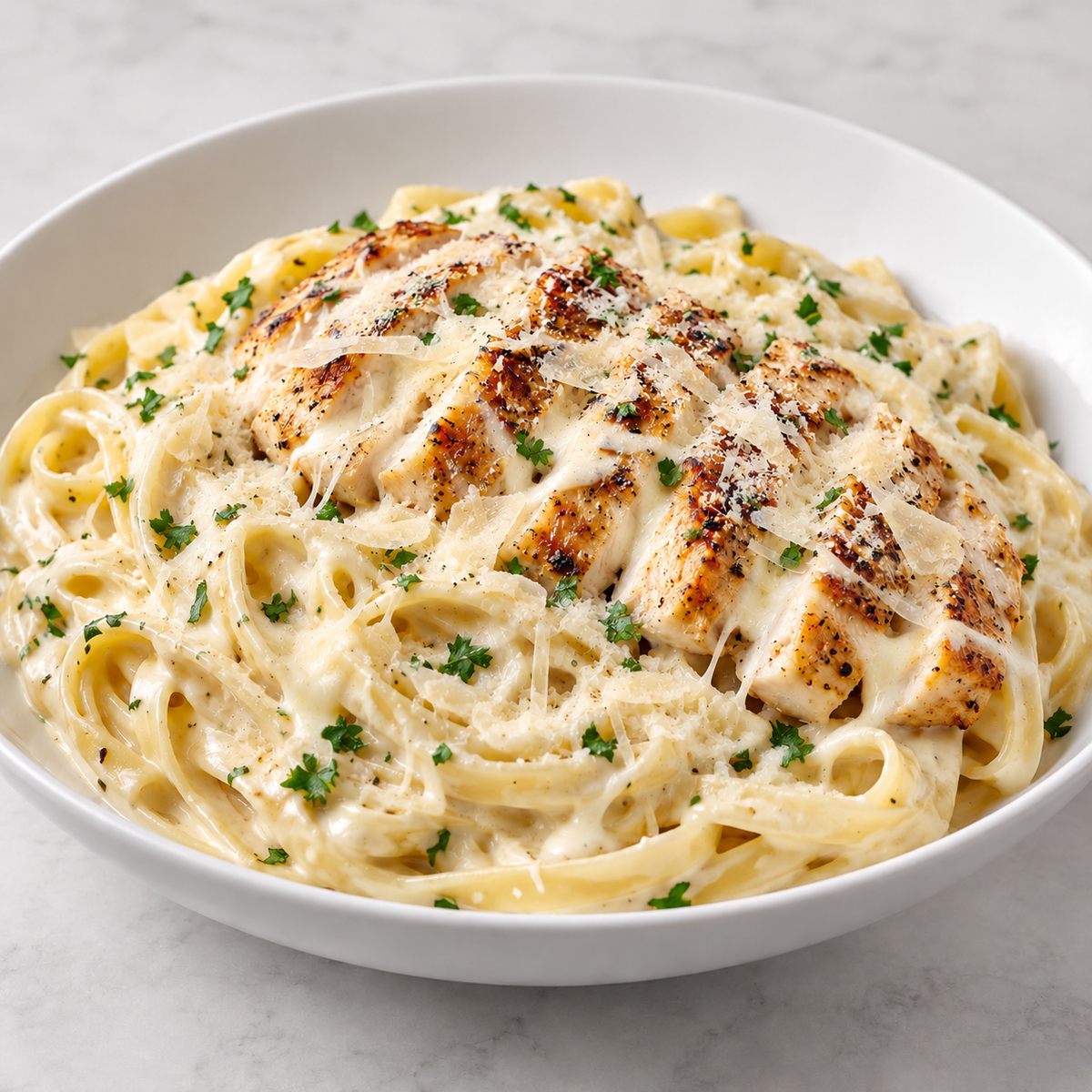 Creamy Garlic Chicken Alfredo